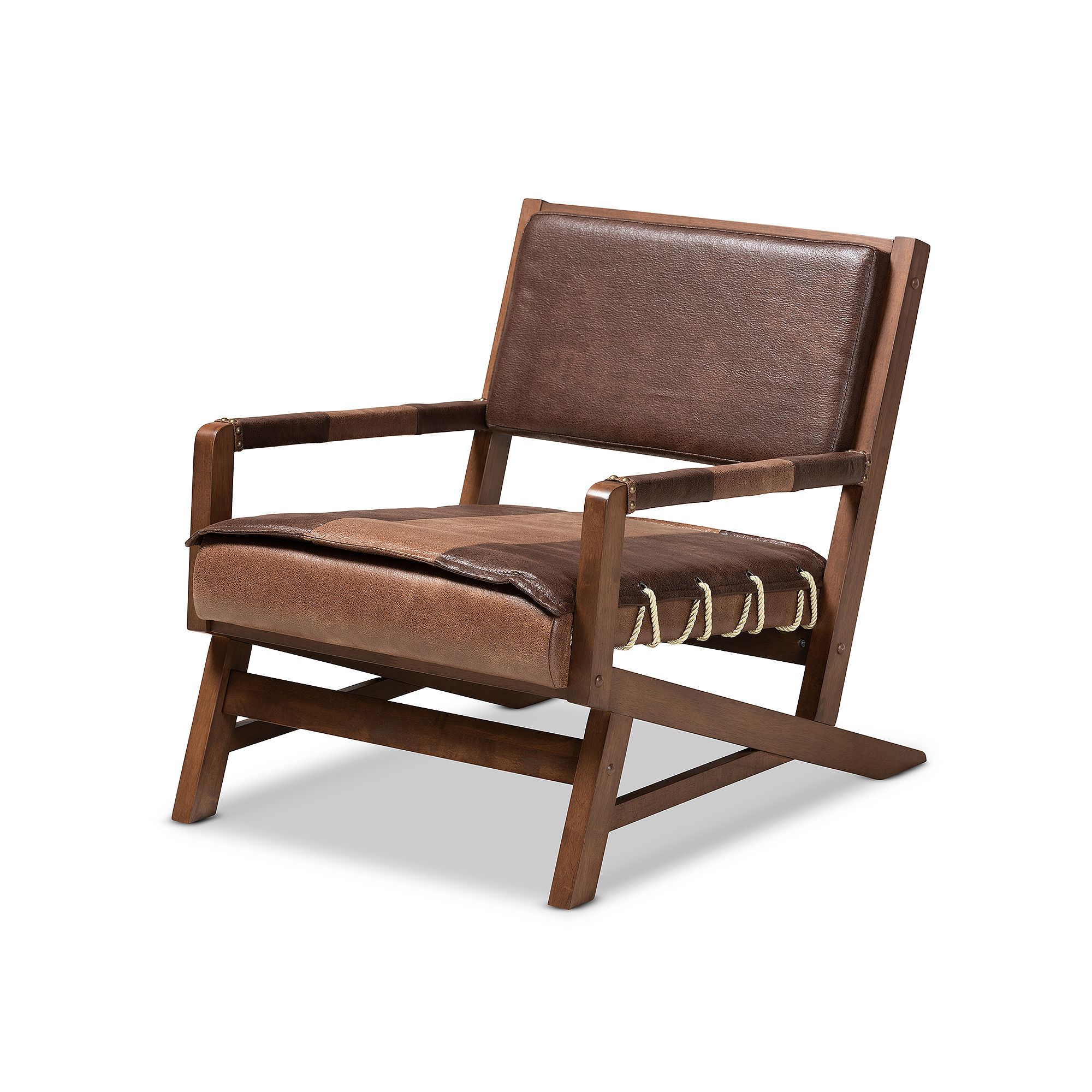 Baxton Studio Rovelyn Chair, Brown