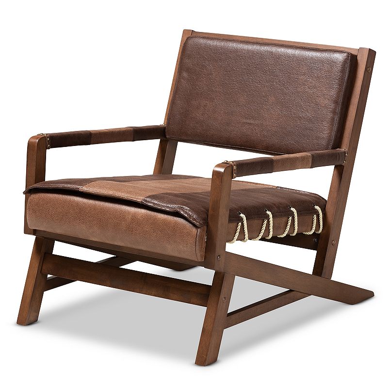 Baxton Studio Rovelyn Chair, Brown