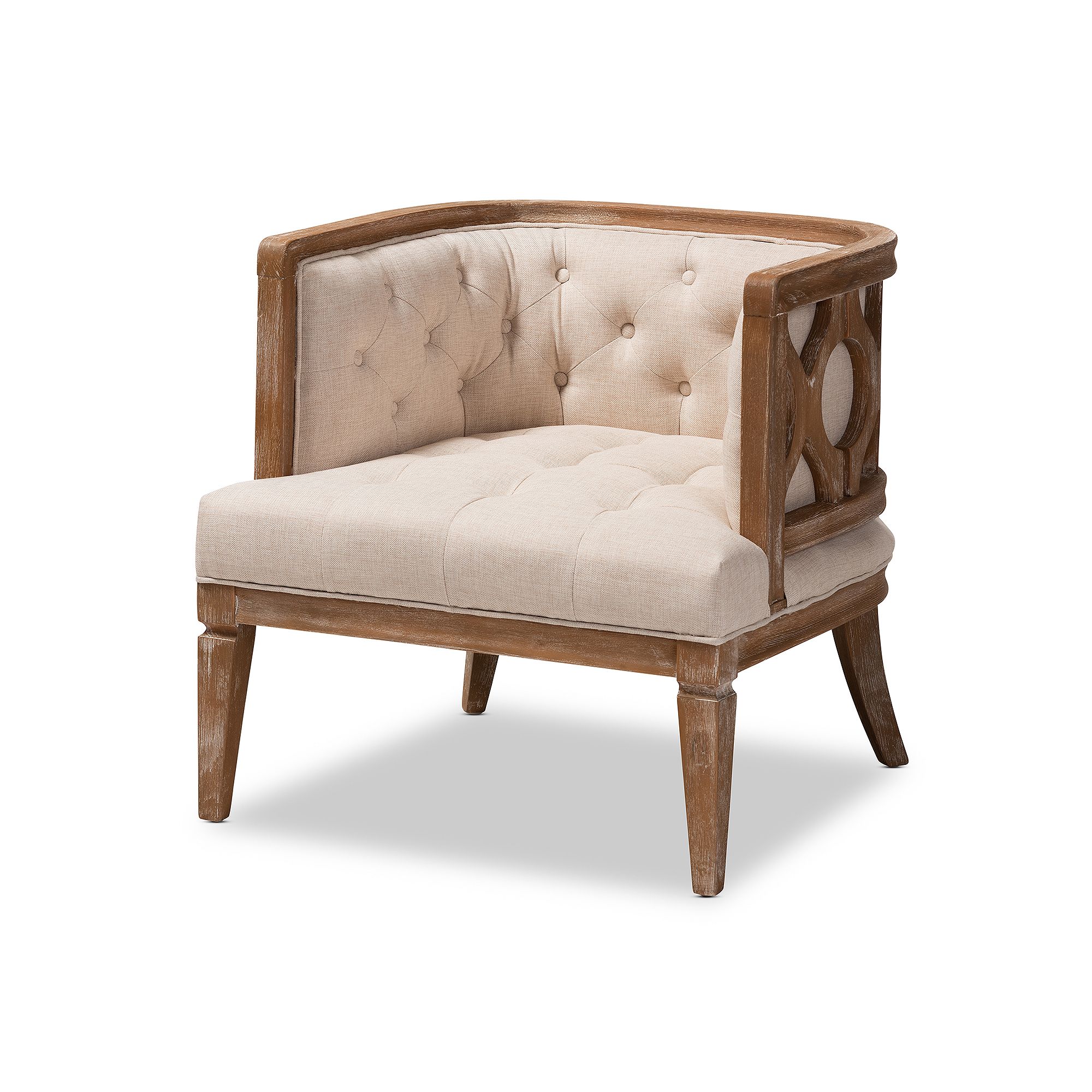 Baxton Studio Esme Chair, Beige