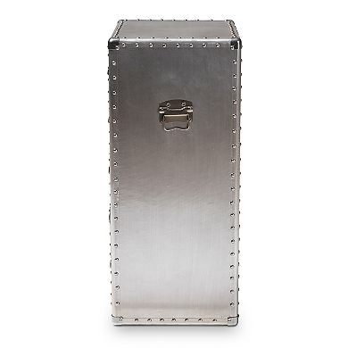 Baxton Studio Davet Silver Chest