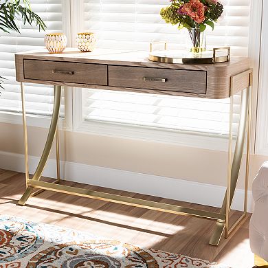 Baxton Studio Lafoy Natural Console Table