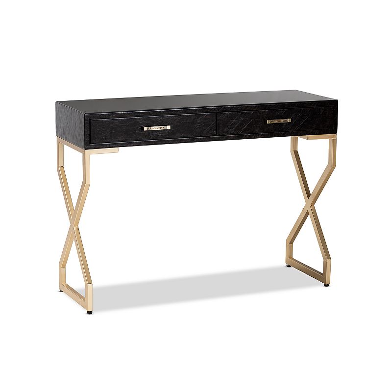 Baxton Studio Carville Console Table, Brown