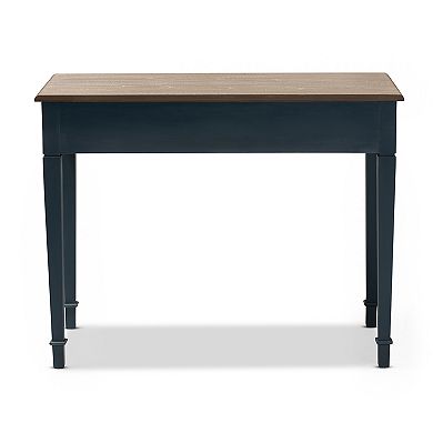 Baxton Studio Dauphine Dark Blue Desk