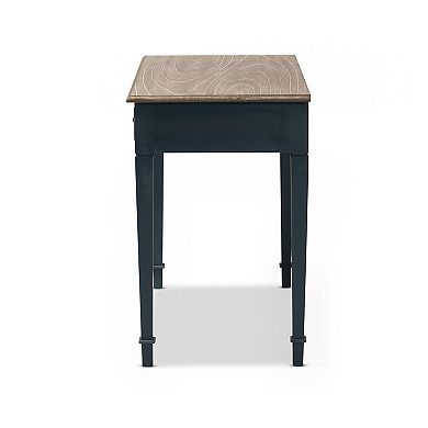 Baxton Studio Dauphine Dark Blue Desk