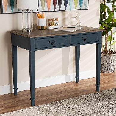 Baxton Studio Dauphine Dark Blue Desk