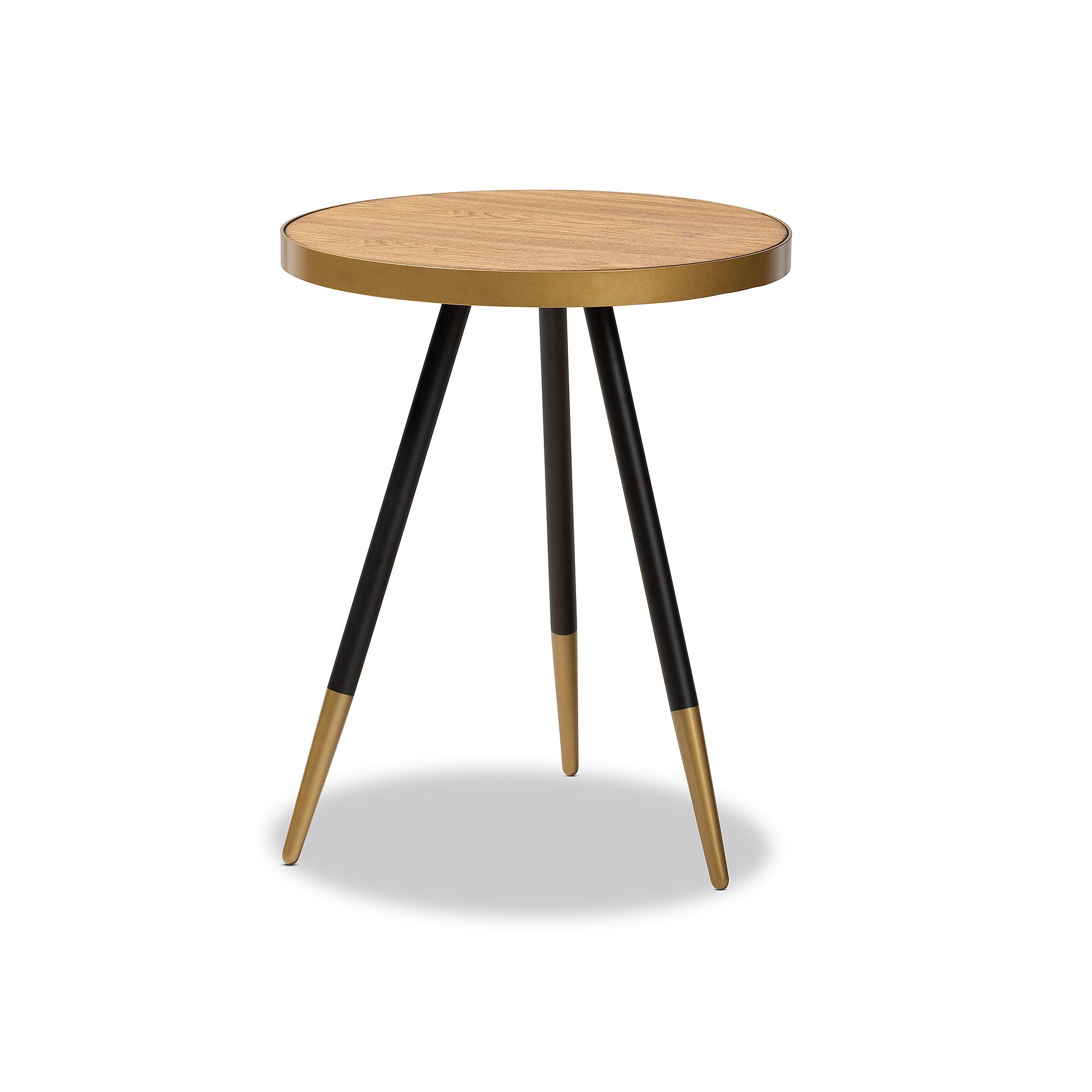 27684133 Baxton Studio Lauro Medium Brown End Table sku 27684133