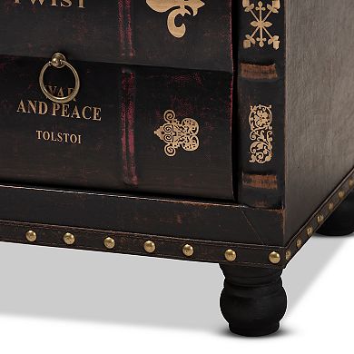 Baxton Studio Charlier Brown Ottoman