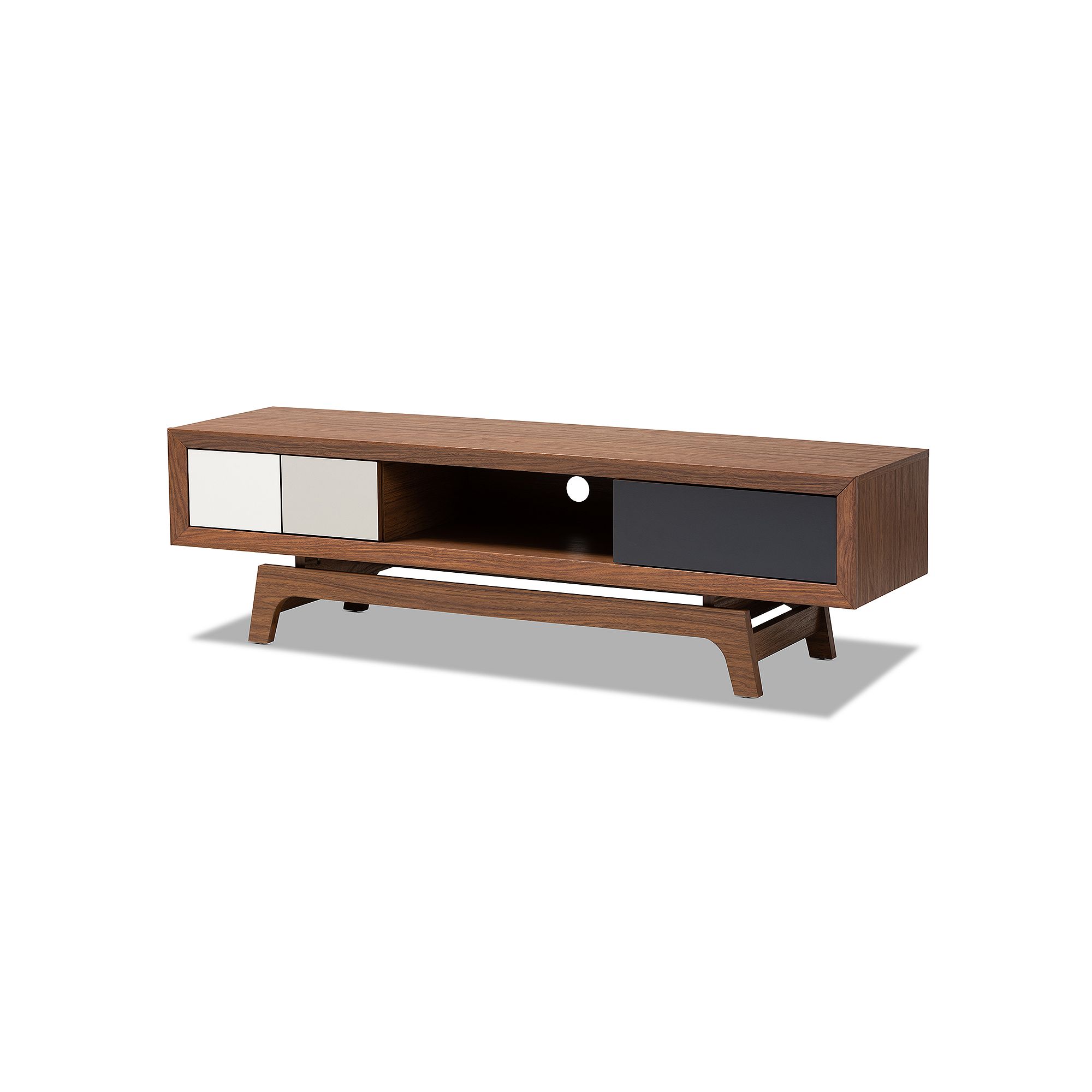 Baxton Studio Svante Medium Brown TV Stand