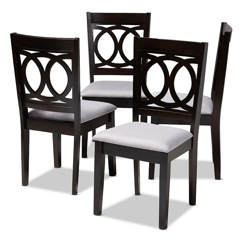 27740268 Baxton Studio Lenoir Dining Chair Set, Grey sku 27740268