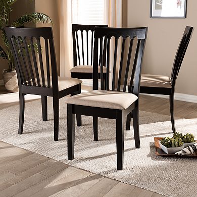 Baxton Studio Minette Dining Chair 4-piece Set