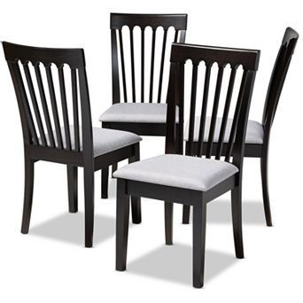 Baxton Studio Minette Dining Chair 4 pc Set