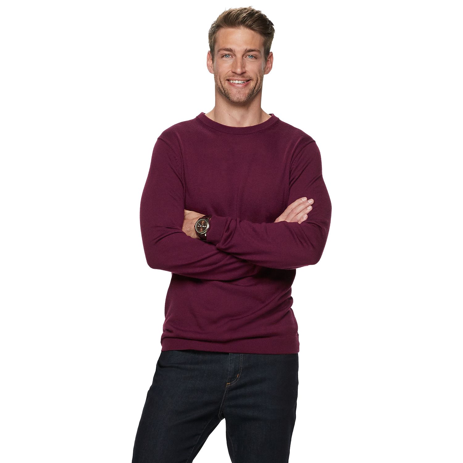 kohls mens crew neck sweatshirts