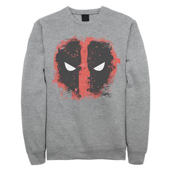 Juniors' Marvel Deadpool Splatter Logo Graphic Pullover