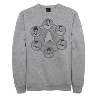 Juniors' Star Trek Animated Series Circle Sweatshirt