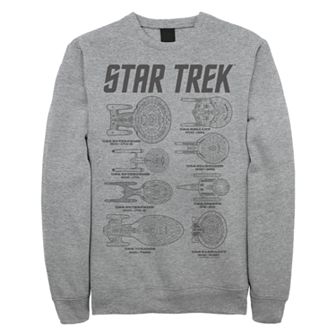 Juniors' Star Trek Multiple Ship Names Sweatshirt