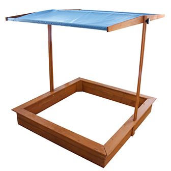 Homeware Red Hemlock Sand Box with Canopy