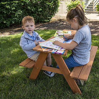 Homewear Wood Kids Picnic Table