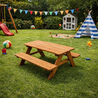 Homewear Wood Kids Picnic Table