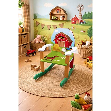 Homewear Wood Farm Kids Rocking Chair