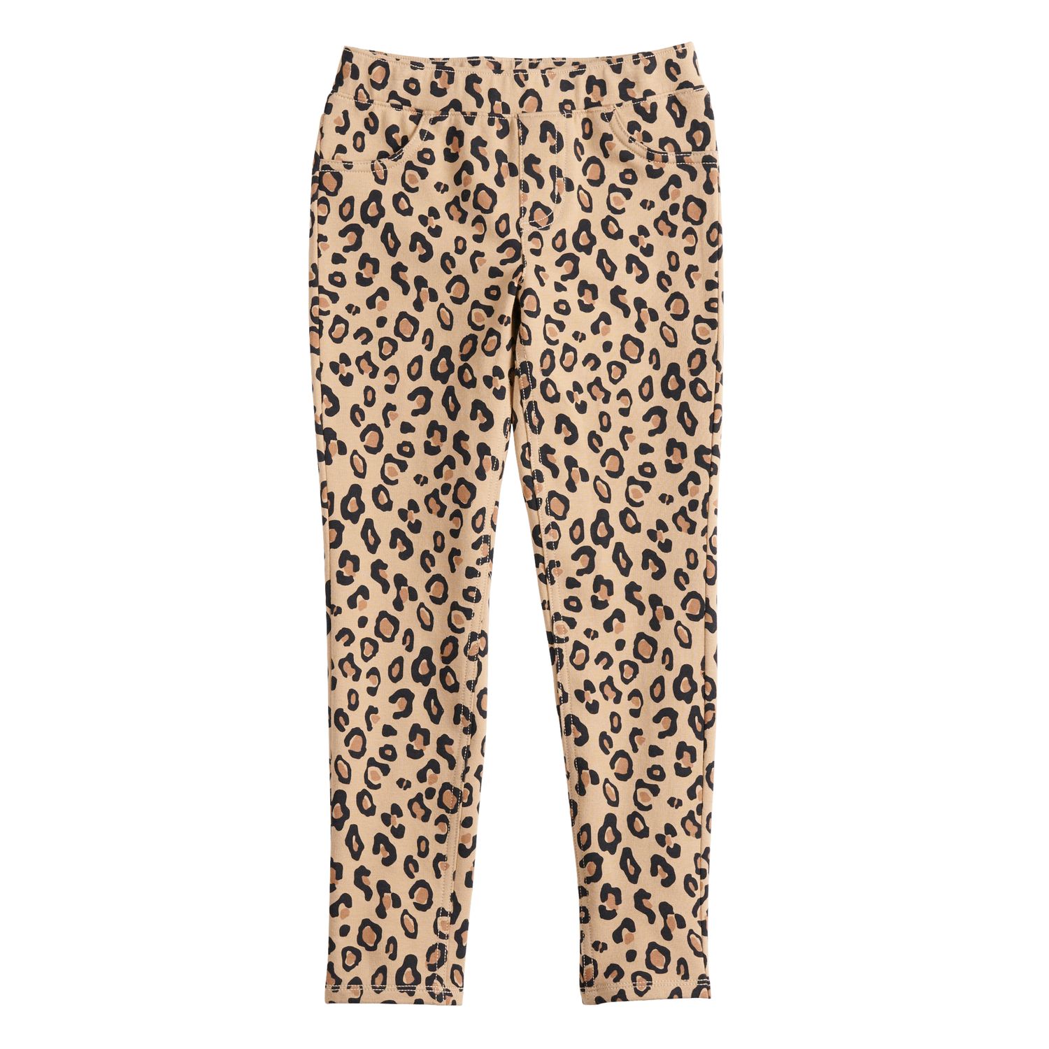 girls leopard leggings