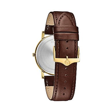 Bulova Men's American Clipper Leather Watch - 97B183