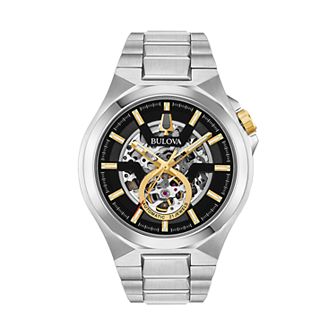 Bulova Men's Maquina Stainless Steel Automatic Watch - 98A224