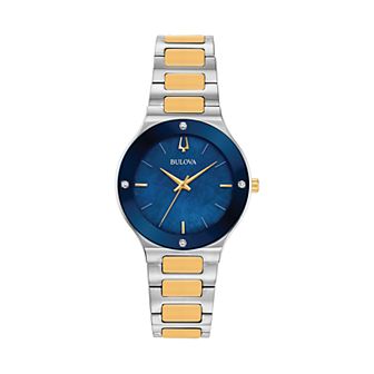 Bulova Women's Millennia Two-Tone Diamond Accent Watch - 98R273