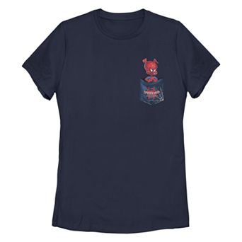 Juniors' Spider-Verse Spider Ham Pocket Tee
