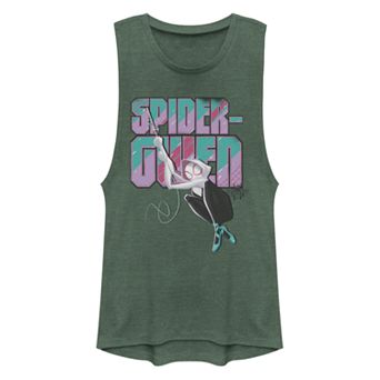 Juniors' Spider-Verse Gwen Swinging Tank Top