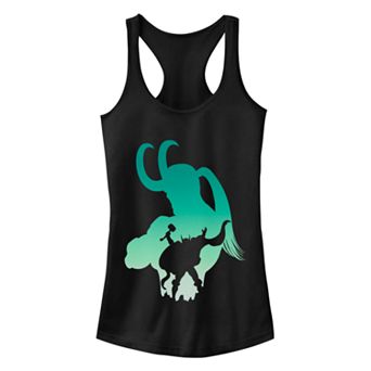 Juniors' Marvel Retro Thor Loki Shadow Tank Top