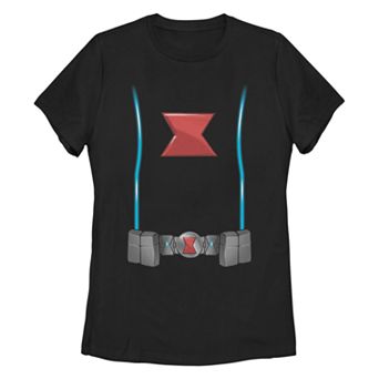 Juniors' Marvel Retro Black Widow Costume Tee