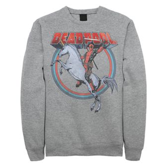 Juniors' Marvel Deadpool Unicorn Logo Sweatshirt