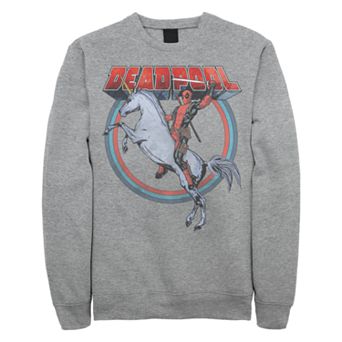 Juniors' Marvel Deadpool Unicorn Logo Sweatshirt