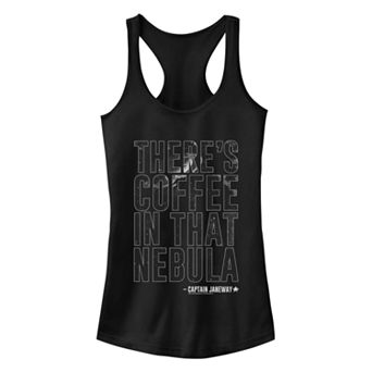 Juniors' Star Trek: Voyager Nebula Coffee Tank Top