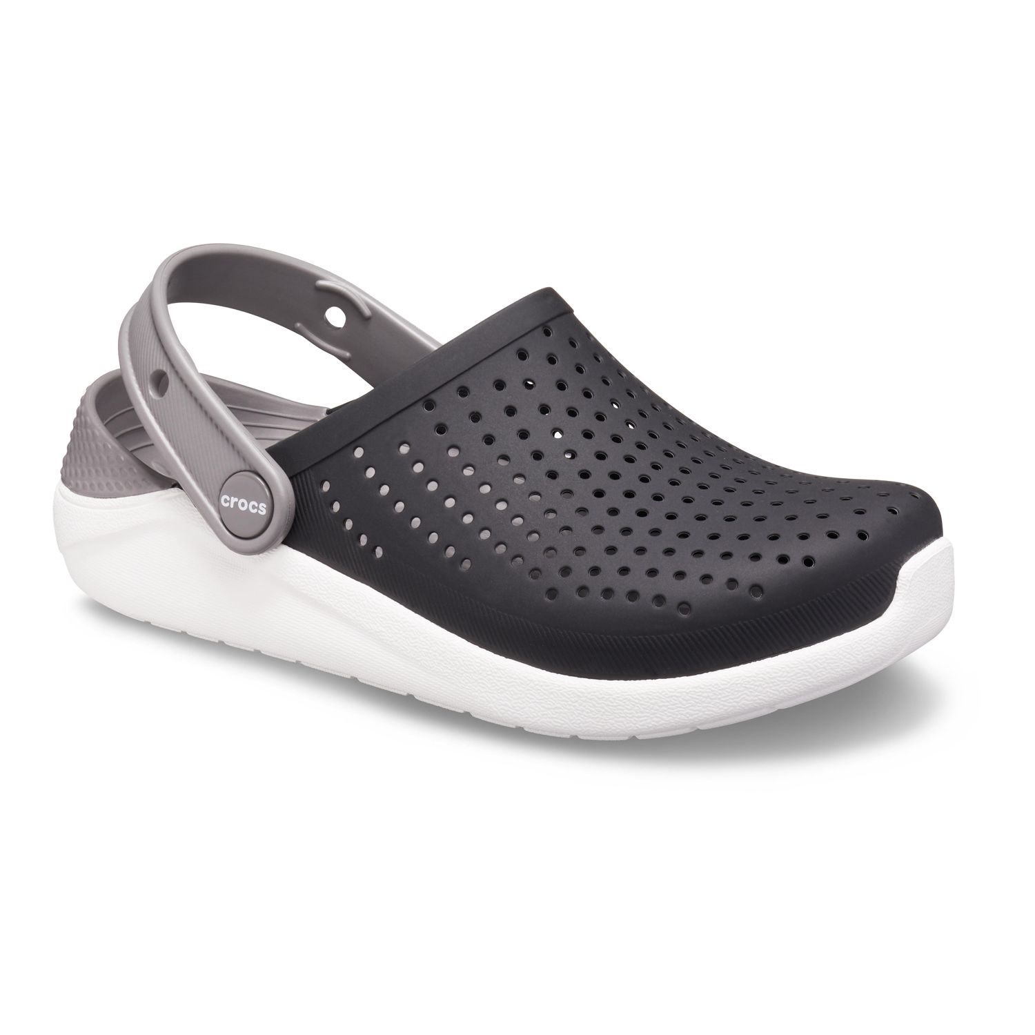 crocs literide clogs with perforations