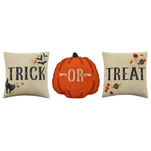 Celebrate Halloween Together 3 Pack Trick Or Treat Throw Pillow