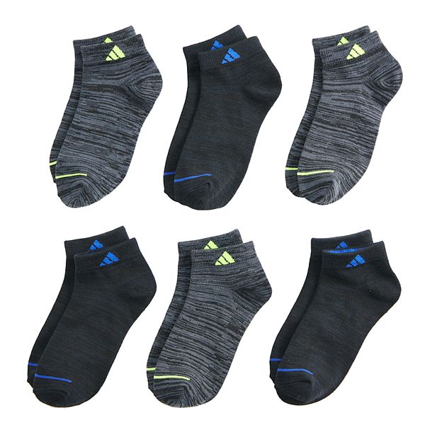 Boys 420 adidas Superlite 6Pack LowCut Crew Socks