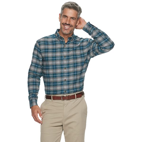 Men's Croft & Barrow® Extra-Soft Flannel Button-Down Shirt