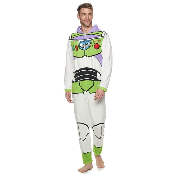 Disney Pixar s Toy Story 4 Men s Buzz Lightyear One Piece Pajamas by Jammies For Your Families