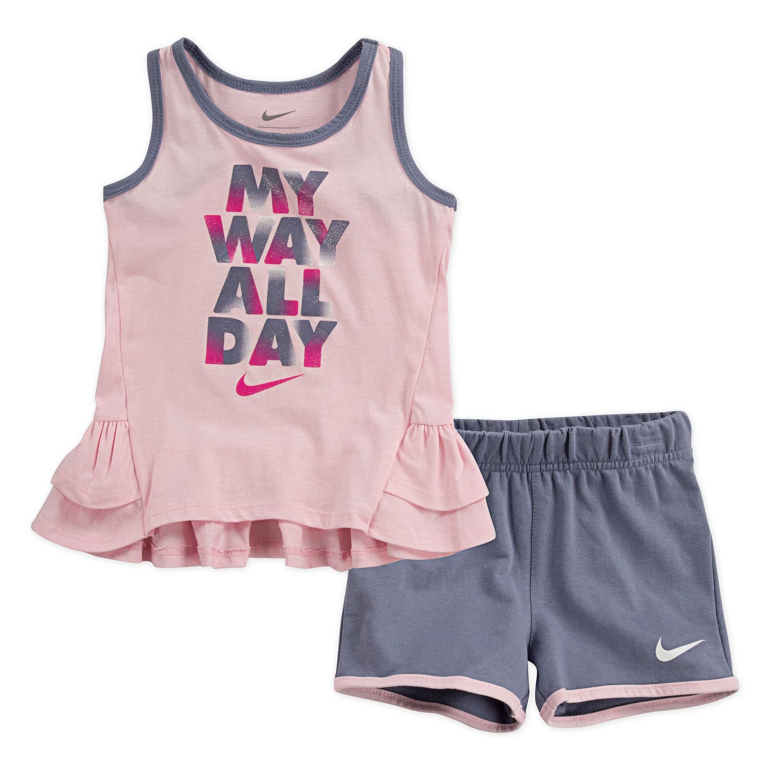 nike shorts and top