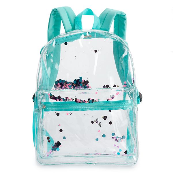 Shaky Sequins Clear Backpack