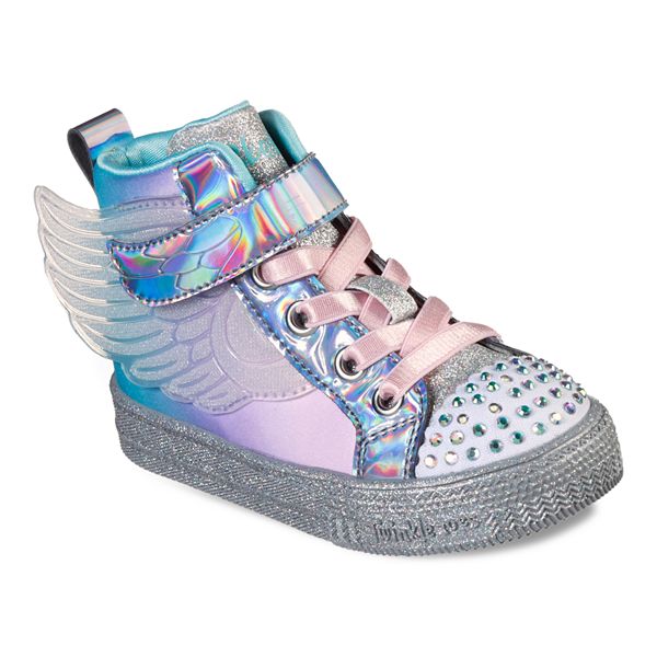 Skechers® Twinkle Toes Shuffle Lite Sparkle Light High Top Shoes