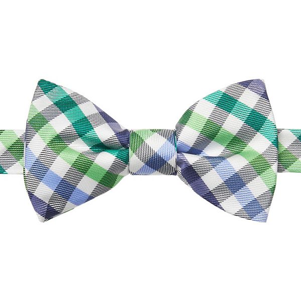 Men's American Traditions Gingham Plaid Pre-Tied Bow Tie