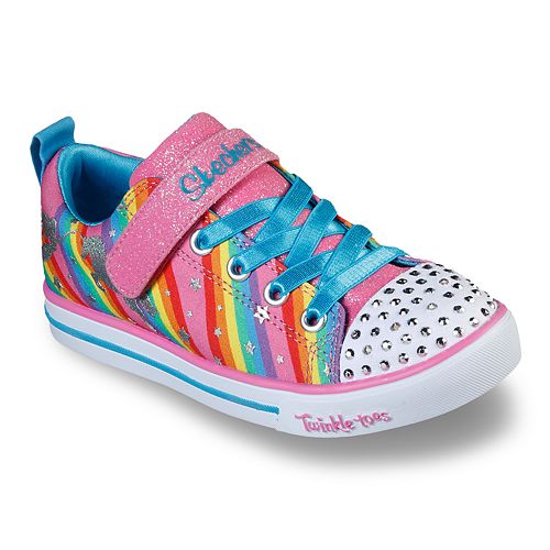 Skechers® Twinkle Toes Shuffles Magical Rainbows Girls' Light Up Shoes