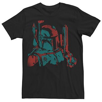 Men's Star Wars Boba Fett Stencil Shadow Tee