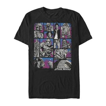 Men's Star Wars Vintage Comic Layout Tee