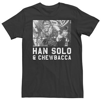 Men's Star Wars Han Solo And Chewbacca Vintage Poster Tee