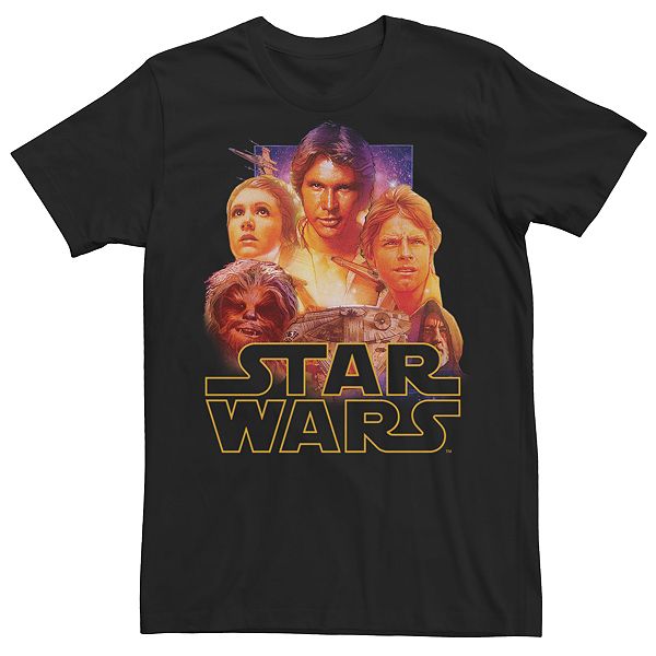 Men's Star Wars A New Hope Group Shot Poster Tee