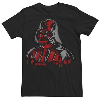 Men's Star Wars Darth Vader Stencil Dark Shadow Tee