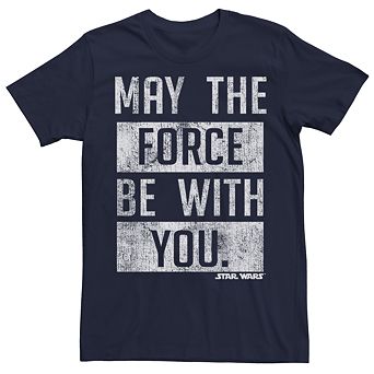 Men's Star Wars May The Force Be With You Blocks Tee
